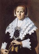 Portrait of a Woman with a Fan Frans Hals